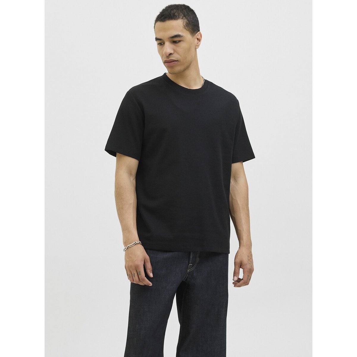 jack & jones T-shirt Met Structuur En Korte Mouwen