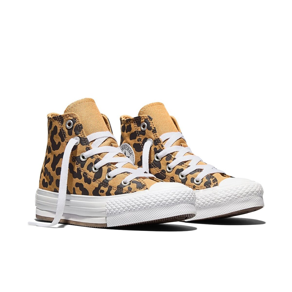 Converse Ctas Eva Lift Leopard Trainers Leopard Print Size 34 (1,5) Kids