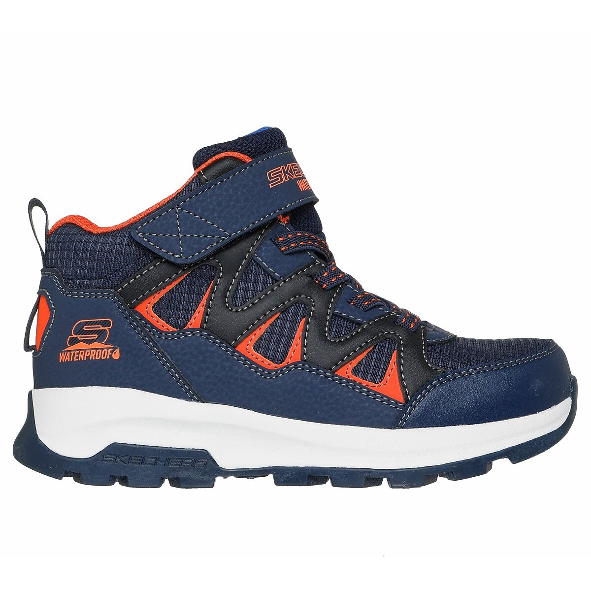 Skechers Storm Blazer Trainers: Drizzle Squad Navy/Orange Size 29 (11) Kids