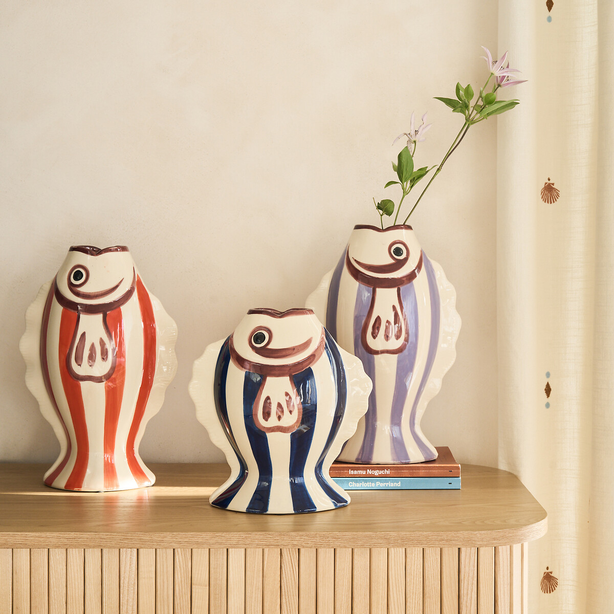 Vase Forme Poisson, En Céramique, Hauteur 31 Cm, FISKA — vue 3