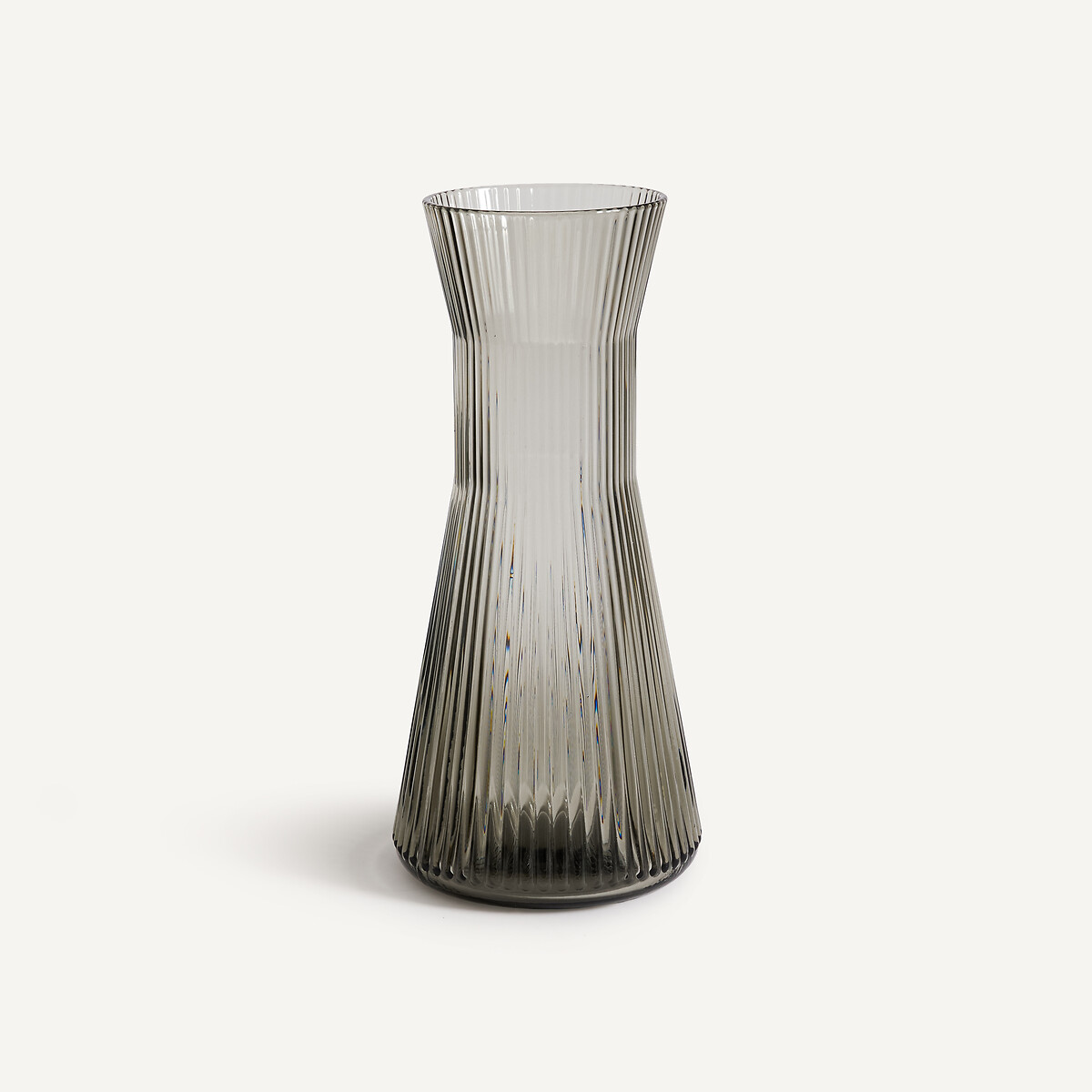 Am.pm Strivi Ribbed Glass Carafe Unisex Smoked Grey