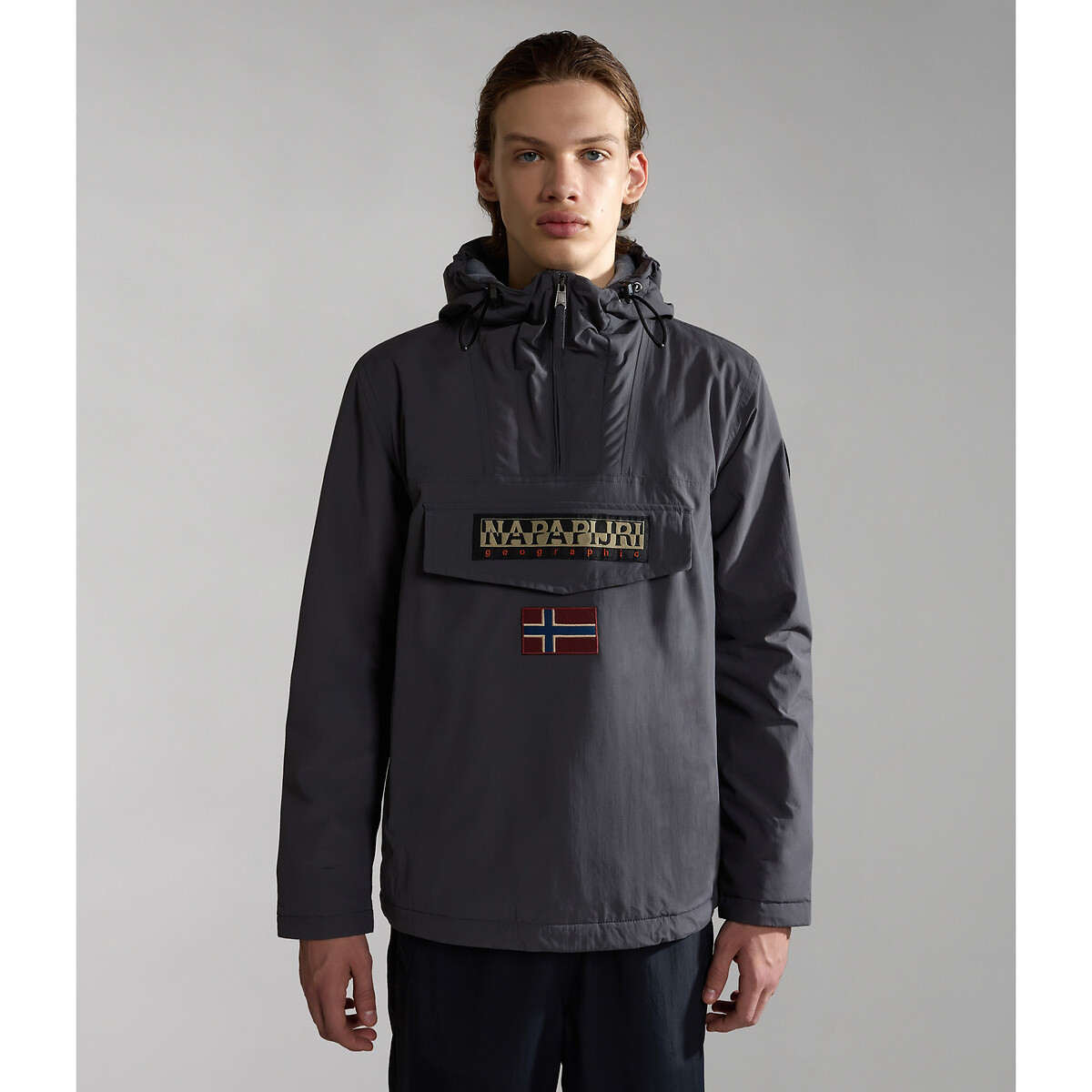 Napapijri Rainforest Winter 3 Coat With Hood Men's Dark Grey Medium