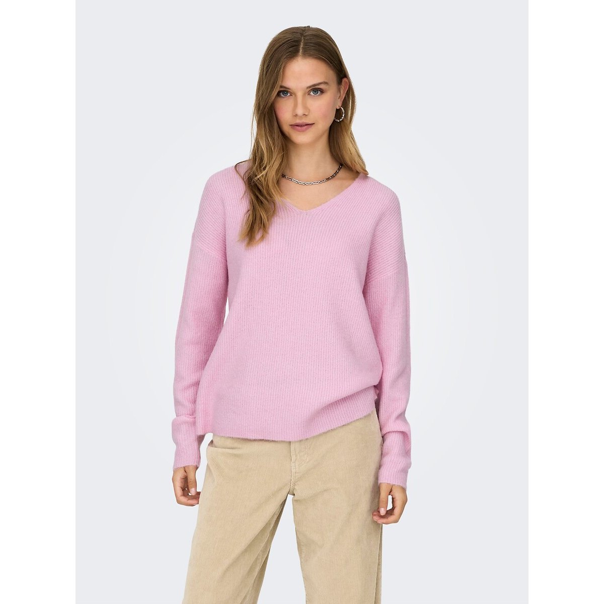 Jersey de punto suave Mujer Talla S. Color Rosa