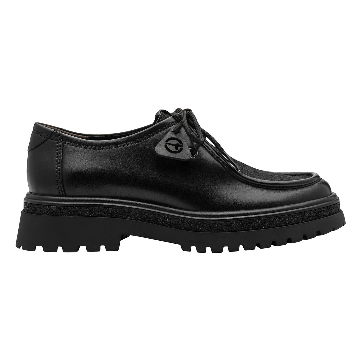 Tamaris Mixed Material Brogues Women's Black Size 38 (5)
