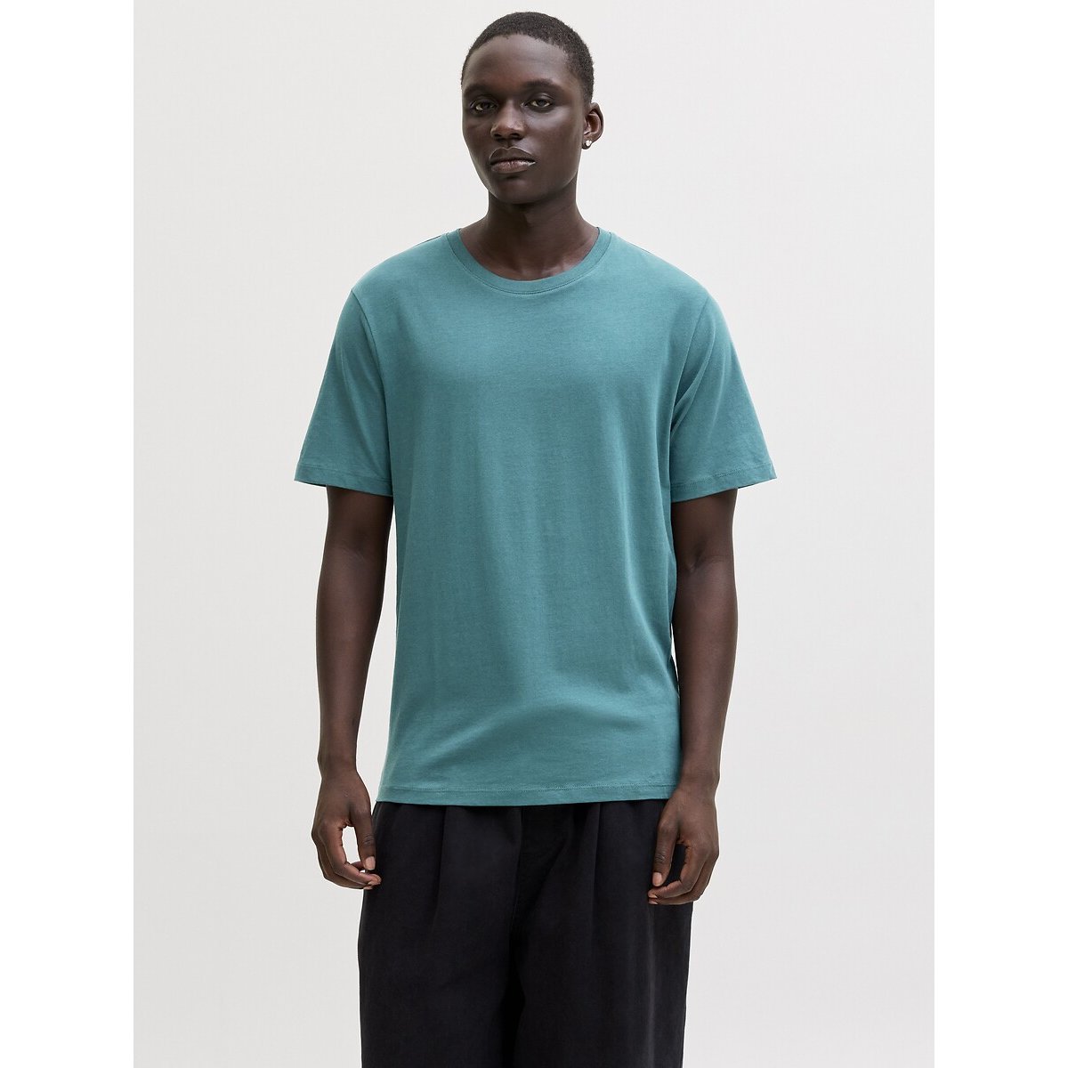jack & jones T-shirt Met Ronde Hals In Bio Katoen