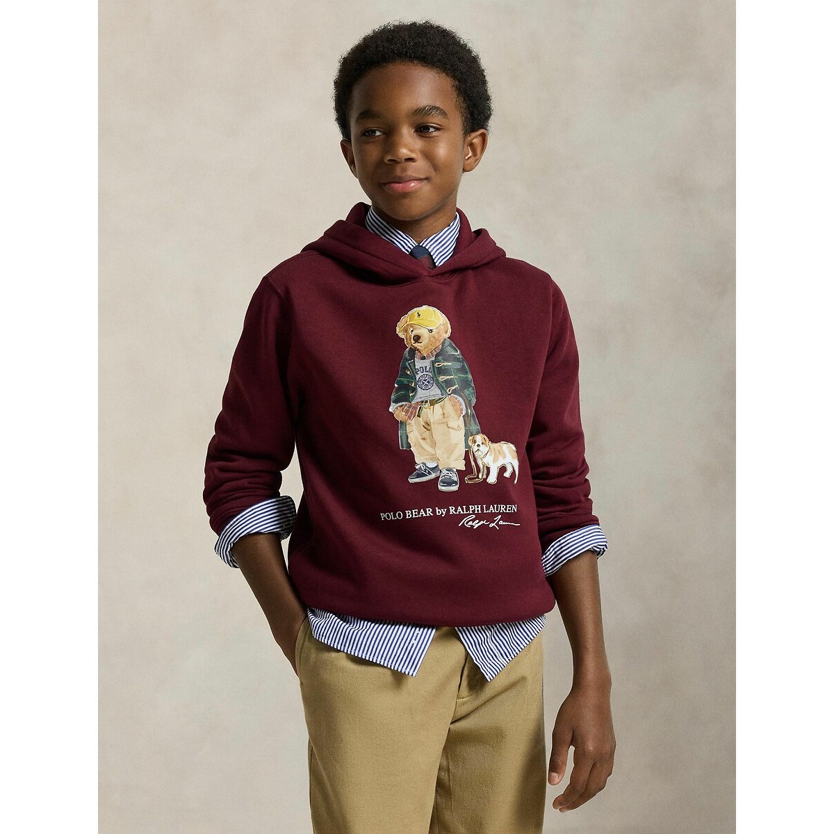 Polo Ralph Lauren Burgundy Hoodie 8/9Y (126/132Cm)
