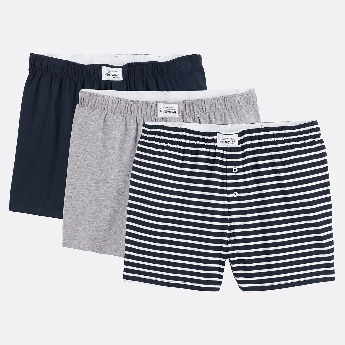 Set van 3 boxershorts in jersey