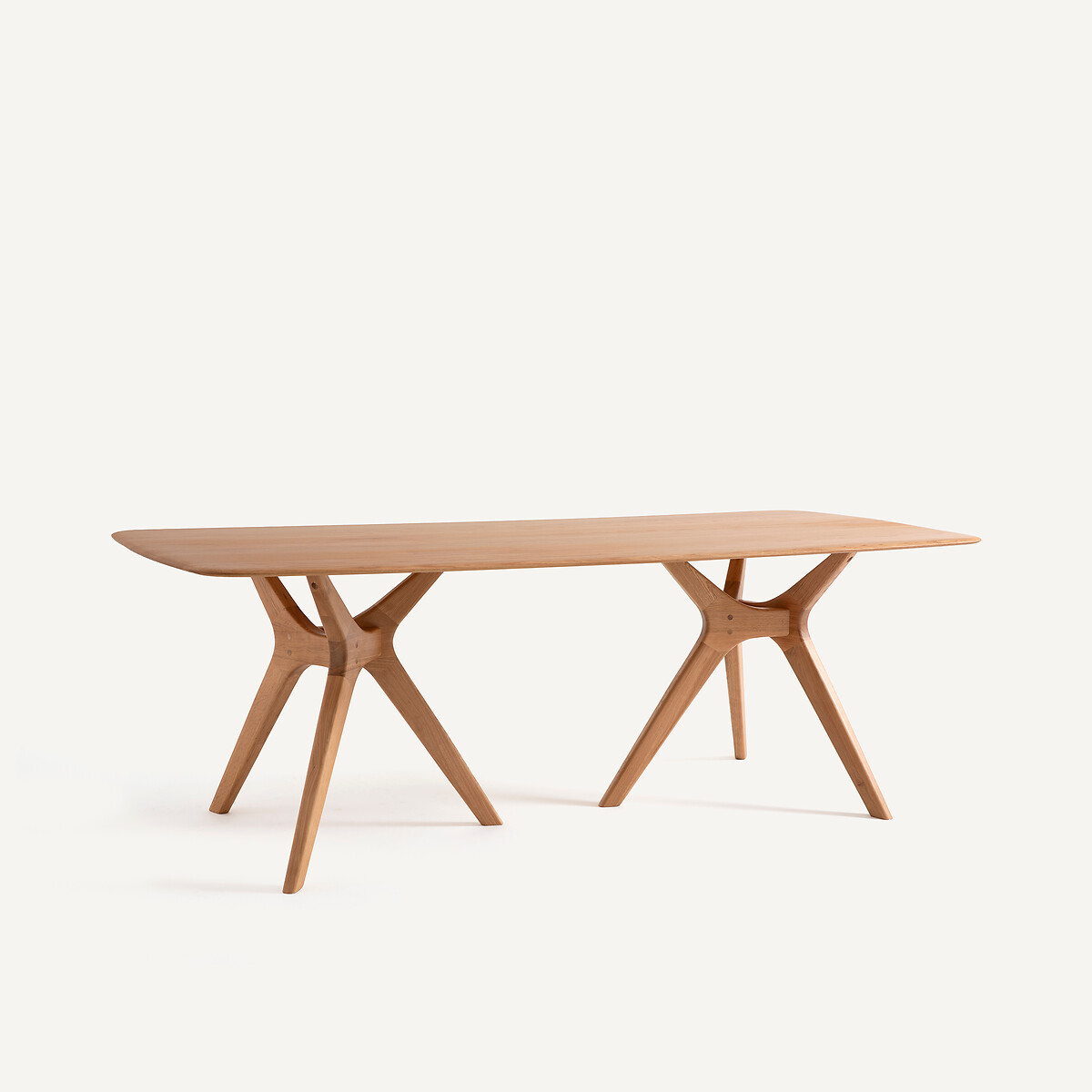 Am.pm Maricielo Rectangular Table In Solid Oak Unisex Natural Oak 8 People