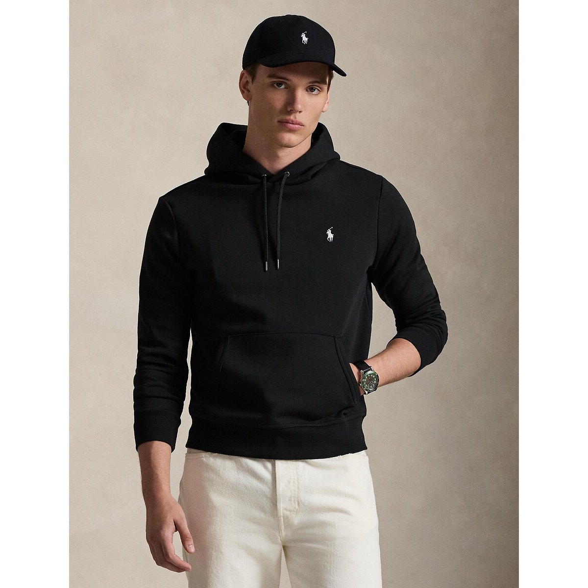 Sweat à capuche maille double