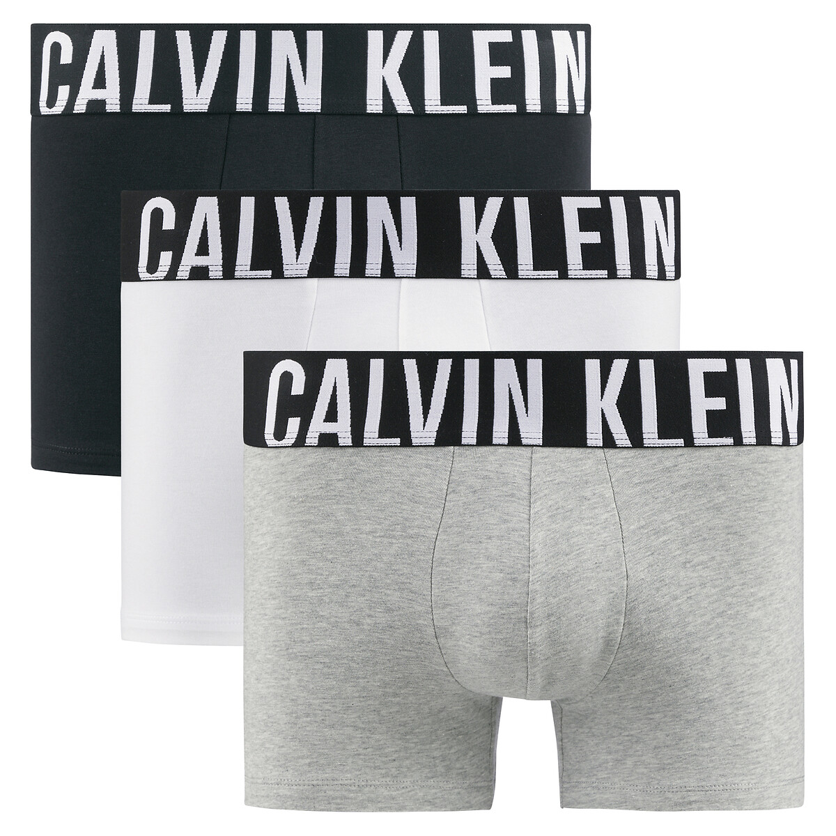 Calvin Klein Underwear Pack Of 3 Plain Hipsters Men's Black + Grey + White Small