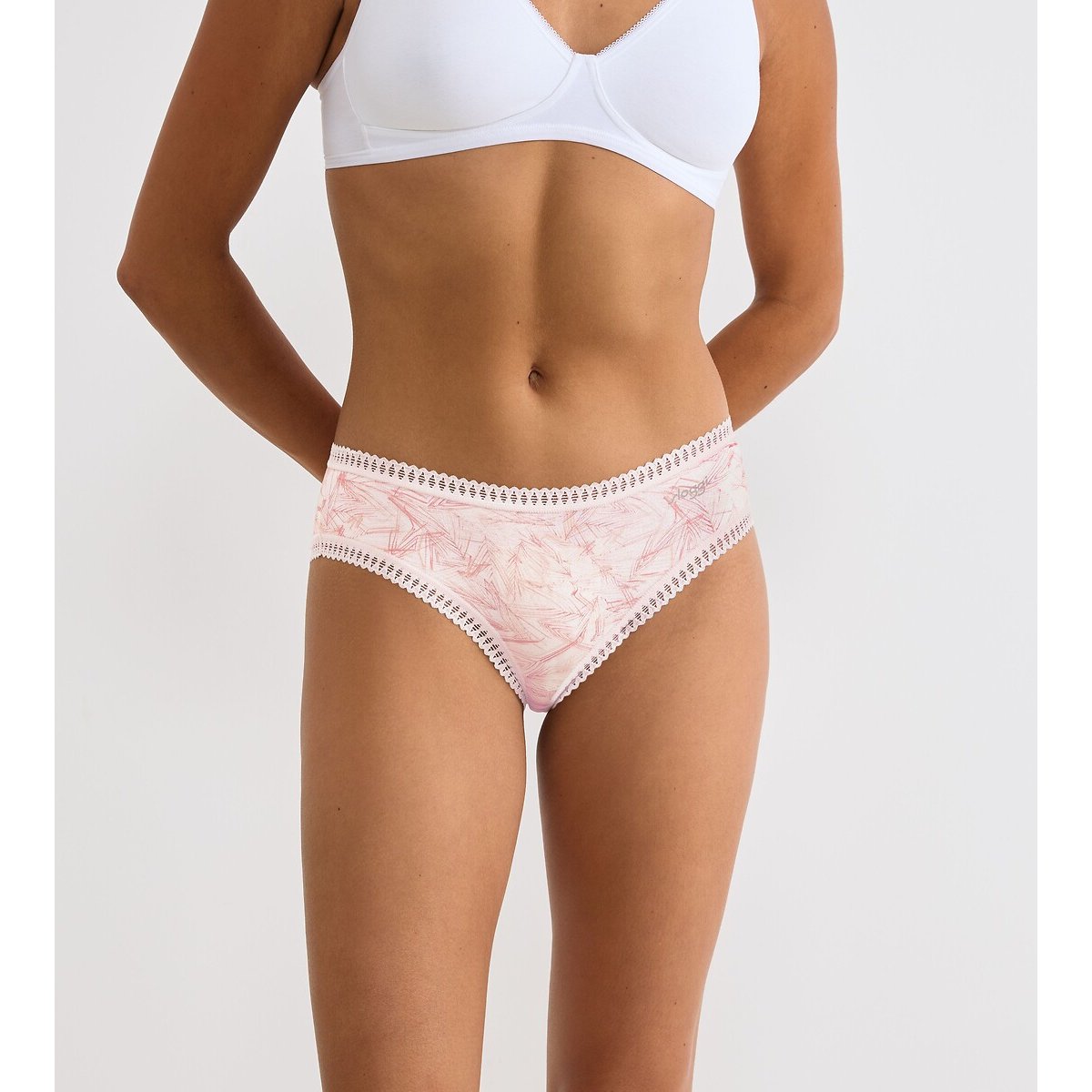 Sloggi Pack Of 3 Go Crush Hipsters In Cotton Women's Pink+Light Pink+Pink Print Xxl