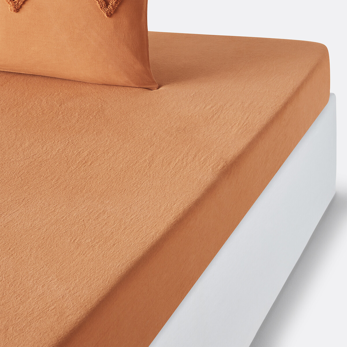 LA REDOUTE INTERIEURS Hoeslaken in katoen voor dikke matras, Assa
