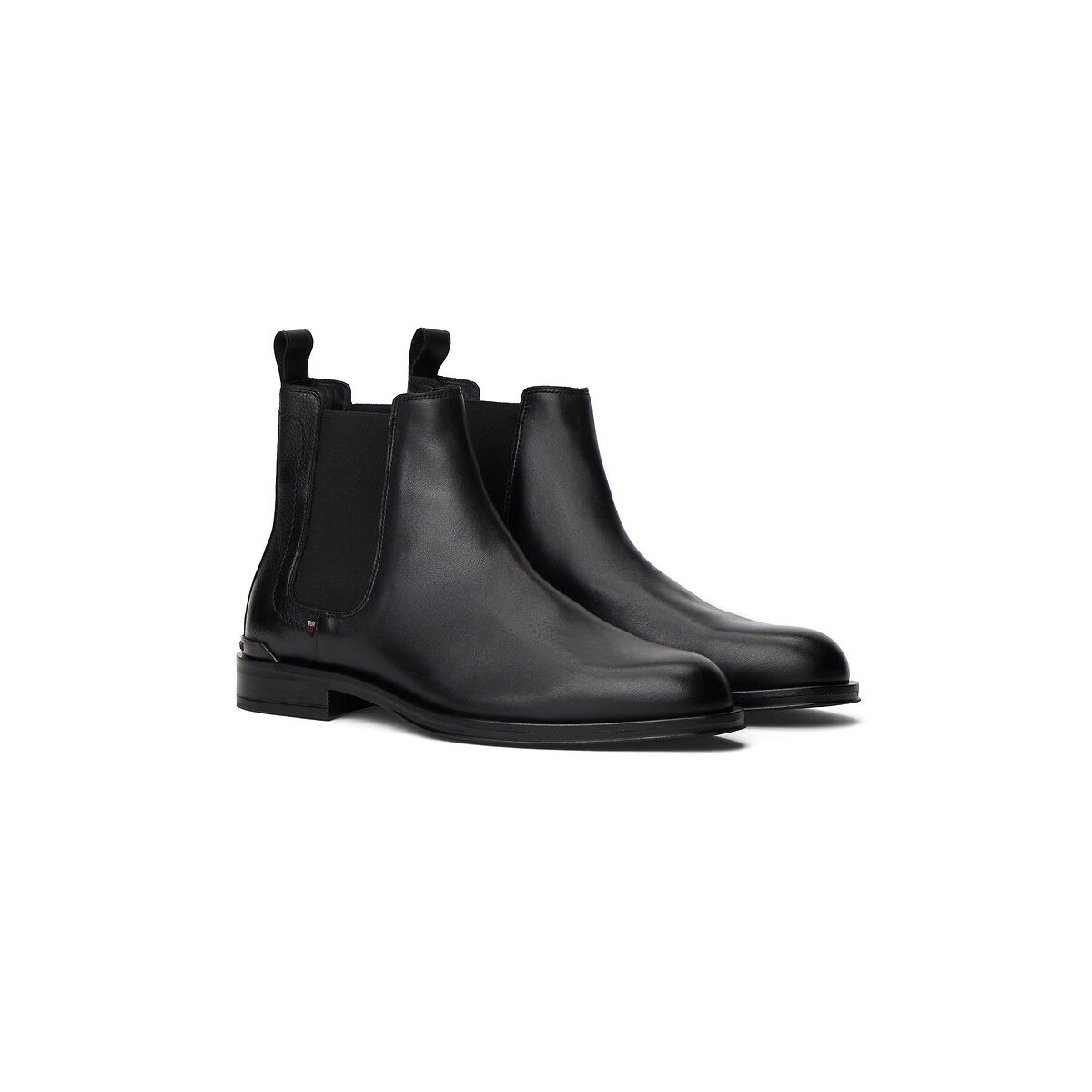 Tommy Hilfiger Corporate Leather Chelsea Boots Men's Black Size 43 (9)