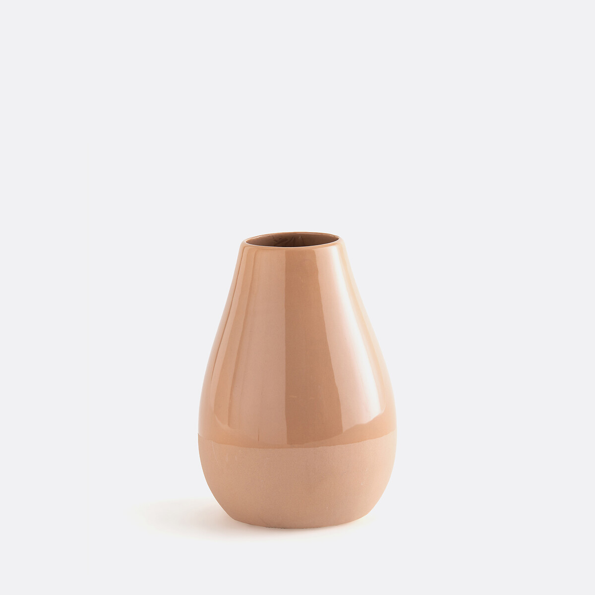 La Redoute Interieurs Pastela Ceramic Vase, H19cm Unisex Nude