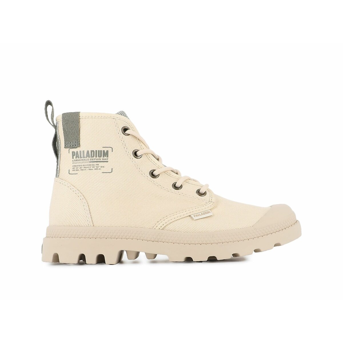 Palladium Women's Ecru Pampa Michigan High Top Trainers Size 44 (9.5)