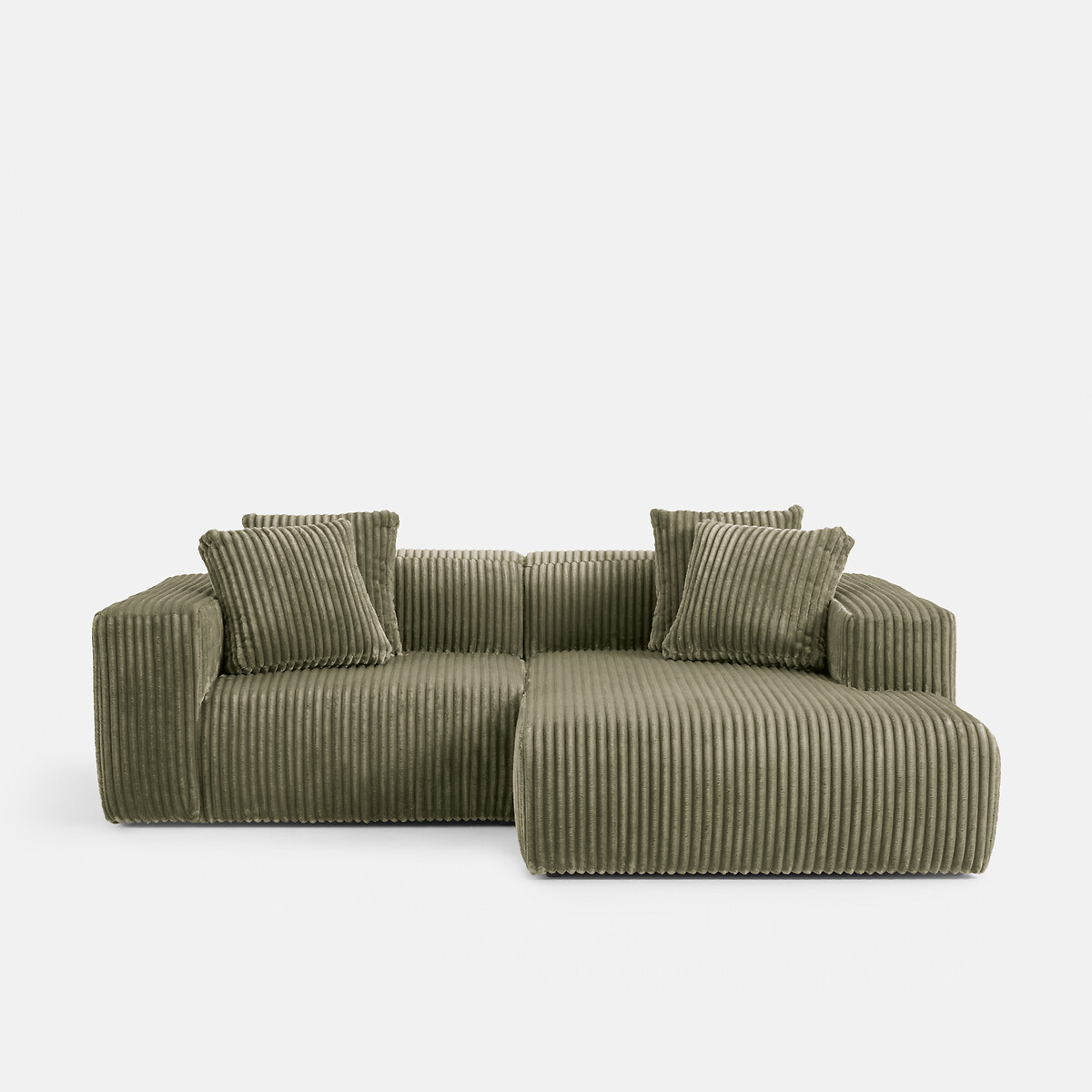 LA REDOUTE INTERIEURS XL corduroy hoekbank rechts, LIORA