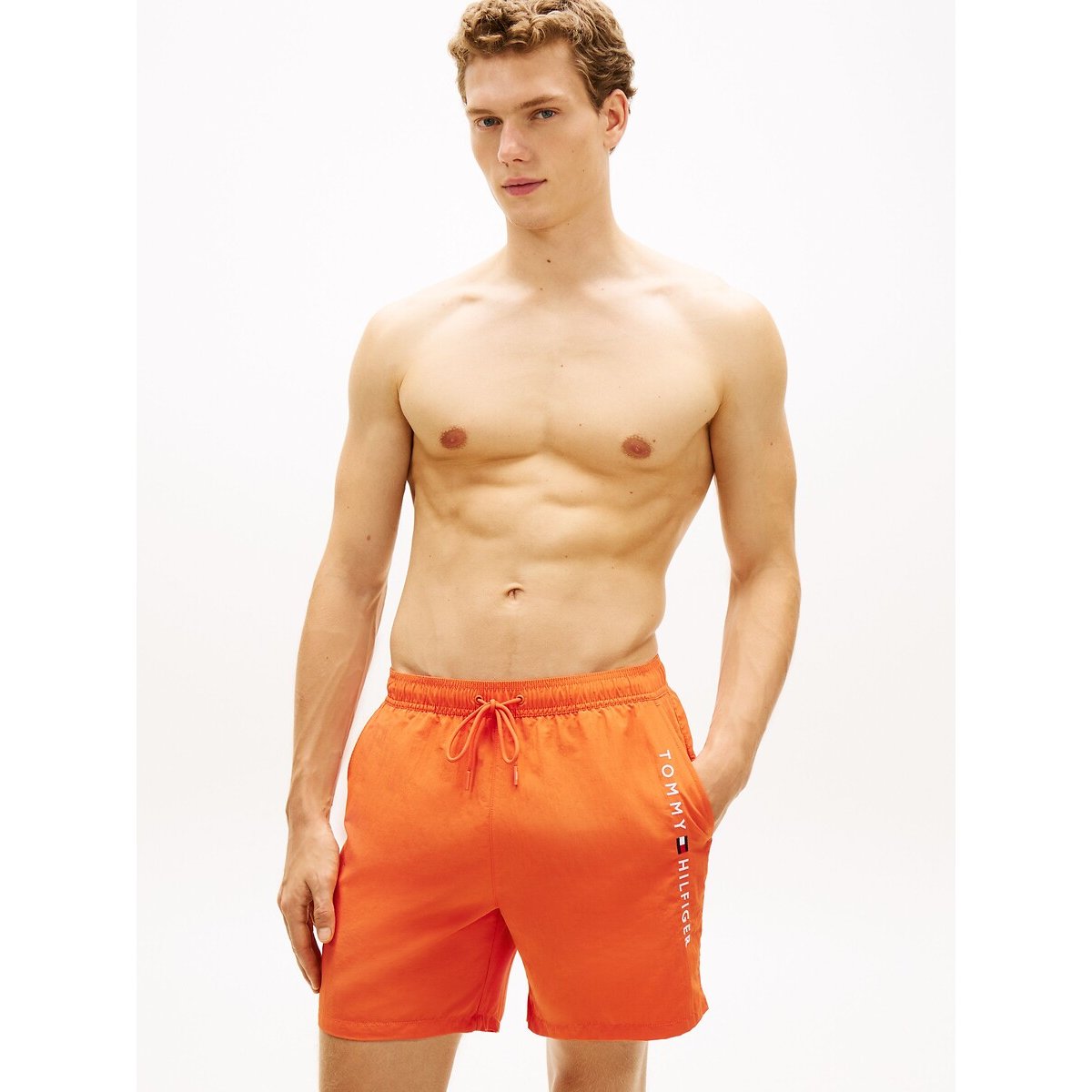 Tommy Hilfiger Original Zip Pocket Board Shorts Men's Orange Xxl