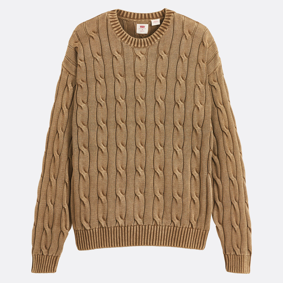 Levi's Crew Neck Jumper Men's Brown Extra Large