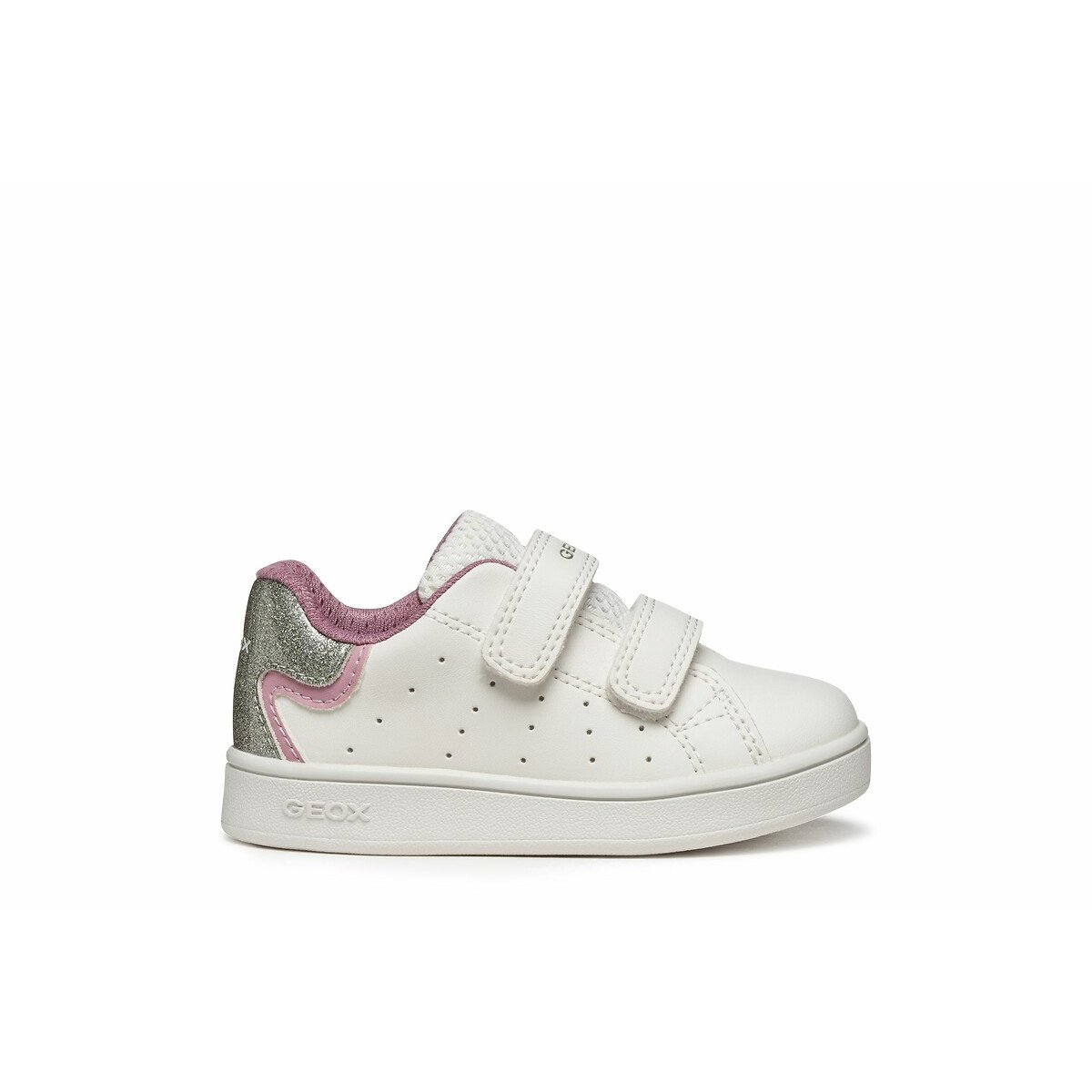 Geox Eclyper Trainers With Touch 'N' Close Fastening White Size 27 Kids