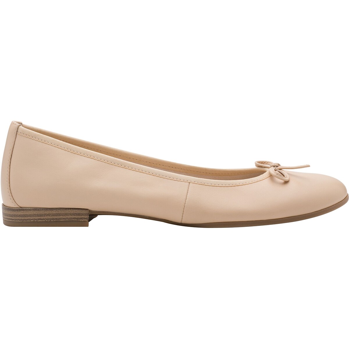 Tamaris Leather Ballet Pumps Women's Nude Size 37 (4)