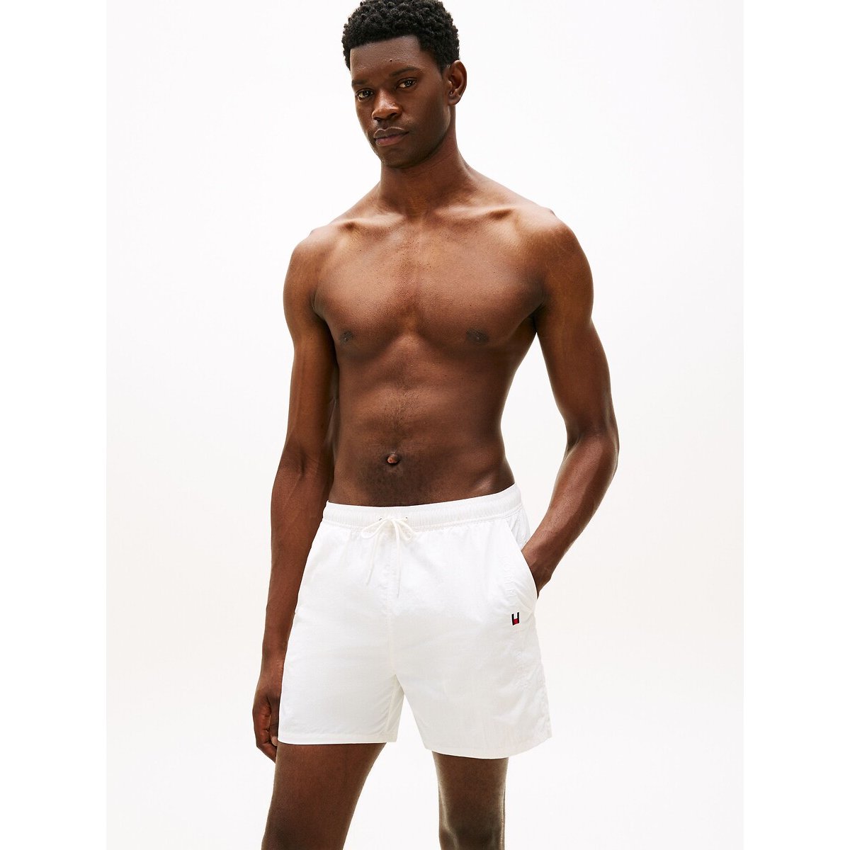 Tommy Hilfiger Original Zip Pocket Board Shorts Men's Ivory Xxl