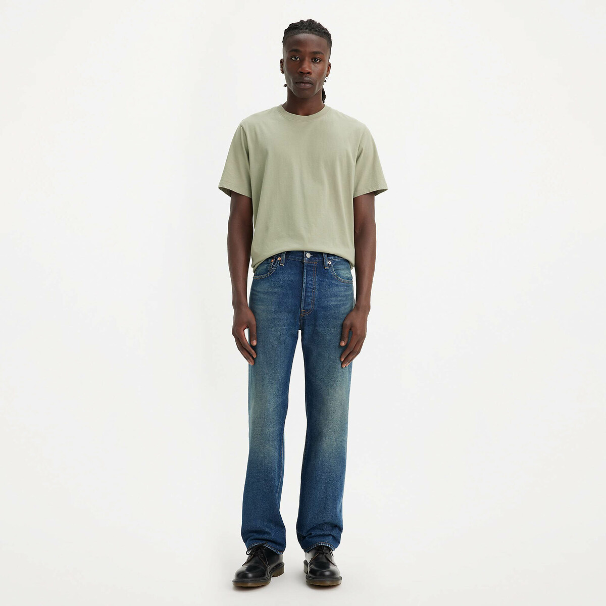 Levi's Men's Cyan Blue 501® Straight Jeans W36 L32