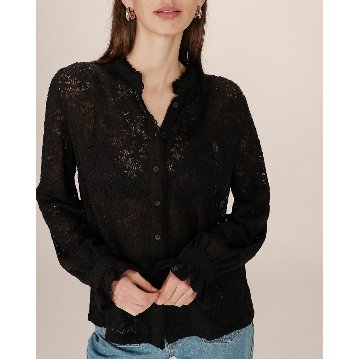 Grace & Mila Kanten Blouse Swing