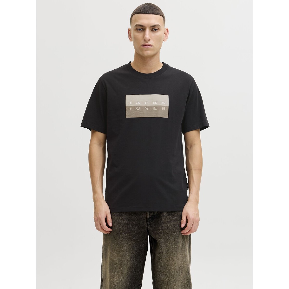 Jack & Jones Short Sleeve T-Shirt Men's Black Xxl