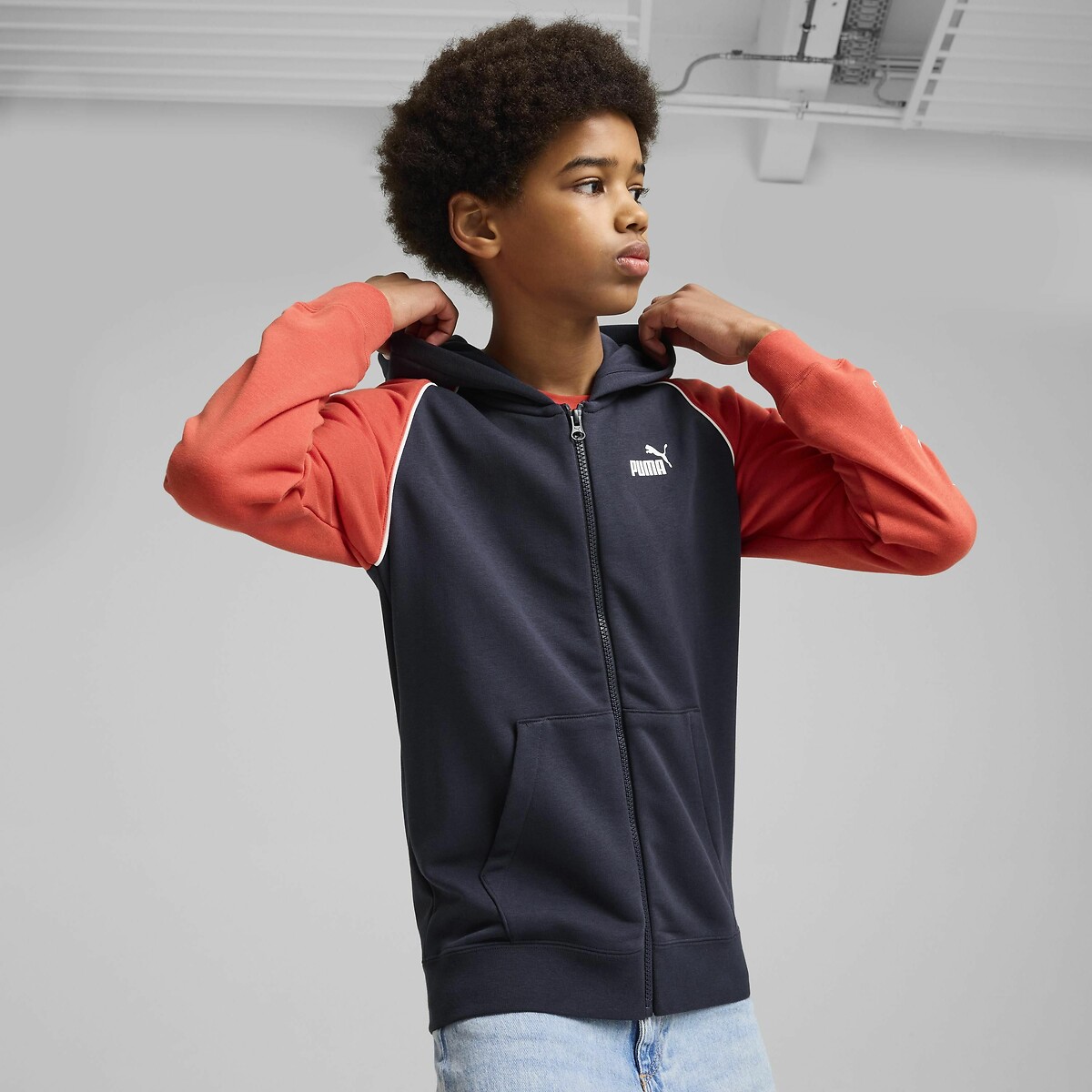 Puma Zip-up hoodie in molton