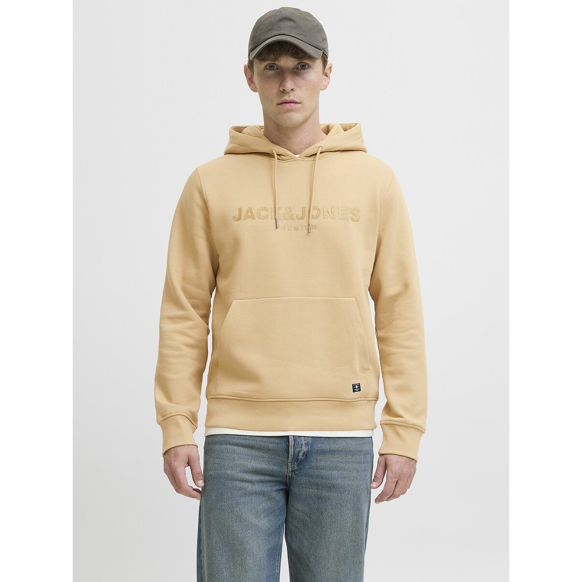 Jack & Jones Hoodie Men's Yellow Extra Large