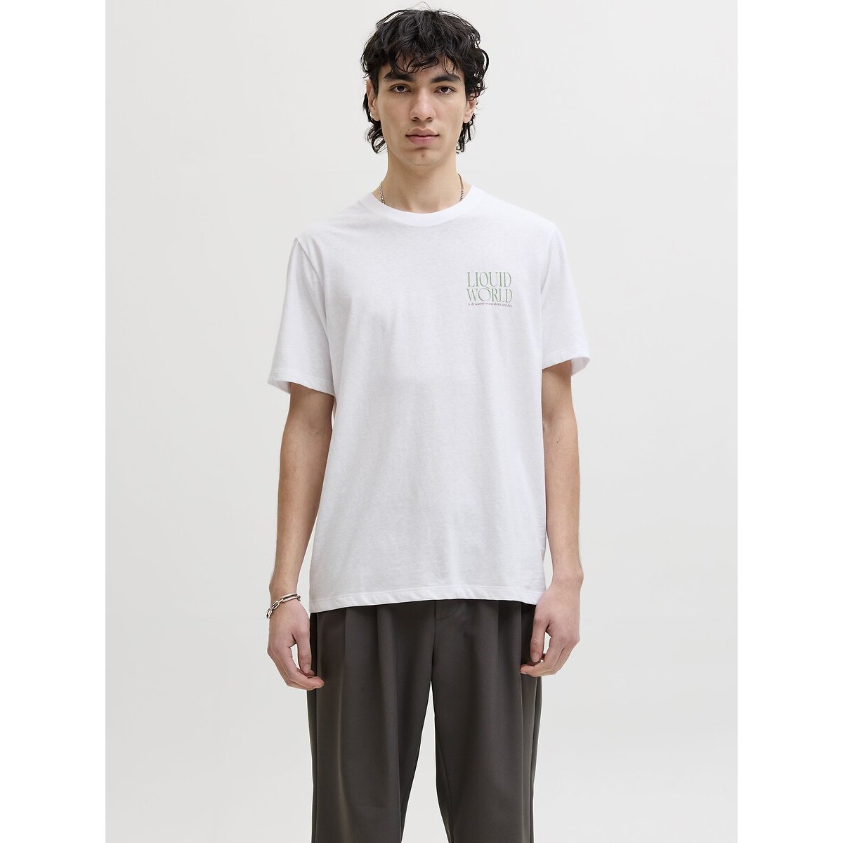 Jack & Jones Short Sleeve T-Shirt Men's White Xxl