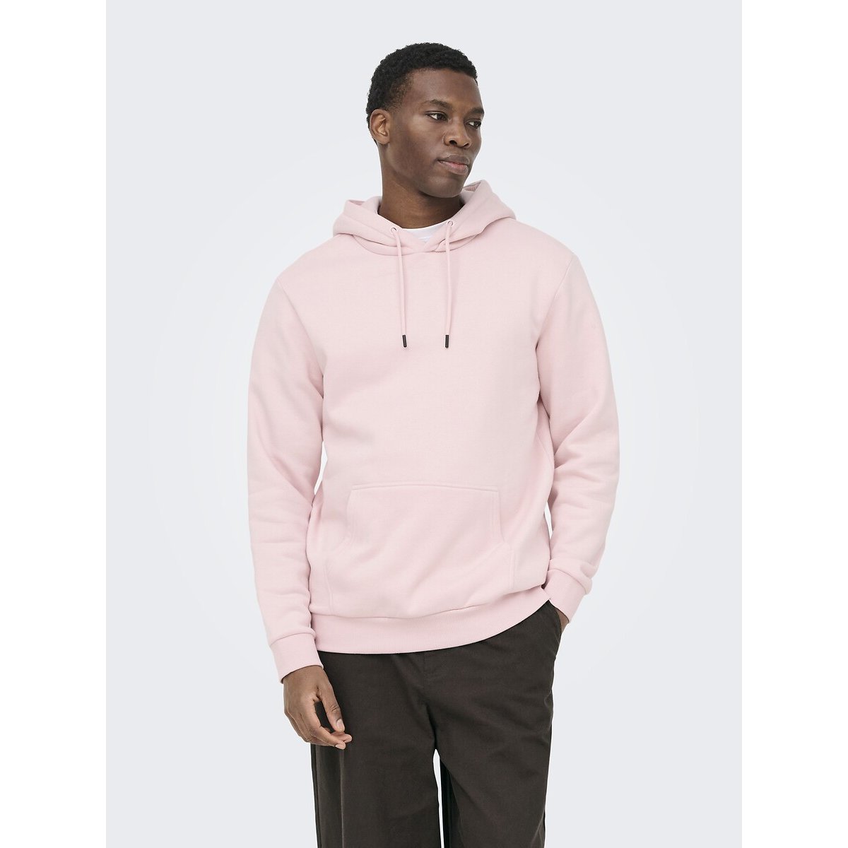 Only & Sons Ceres Life Hoodie Men's Pale Pink Extra Large