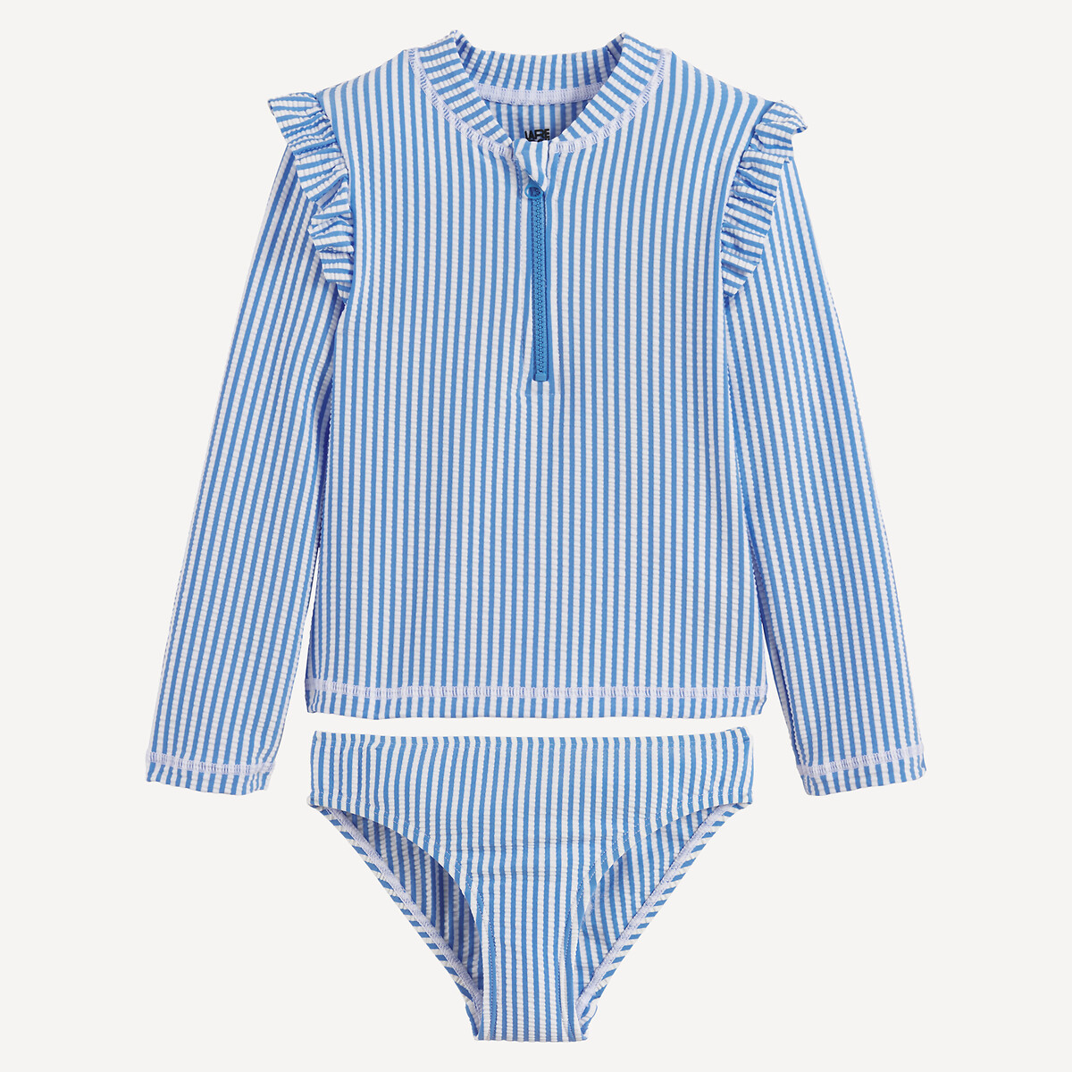 La Redoute Collections Bañador de 2 PIEZAS a rayas con camiseta de protección UV.