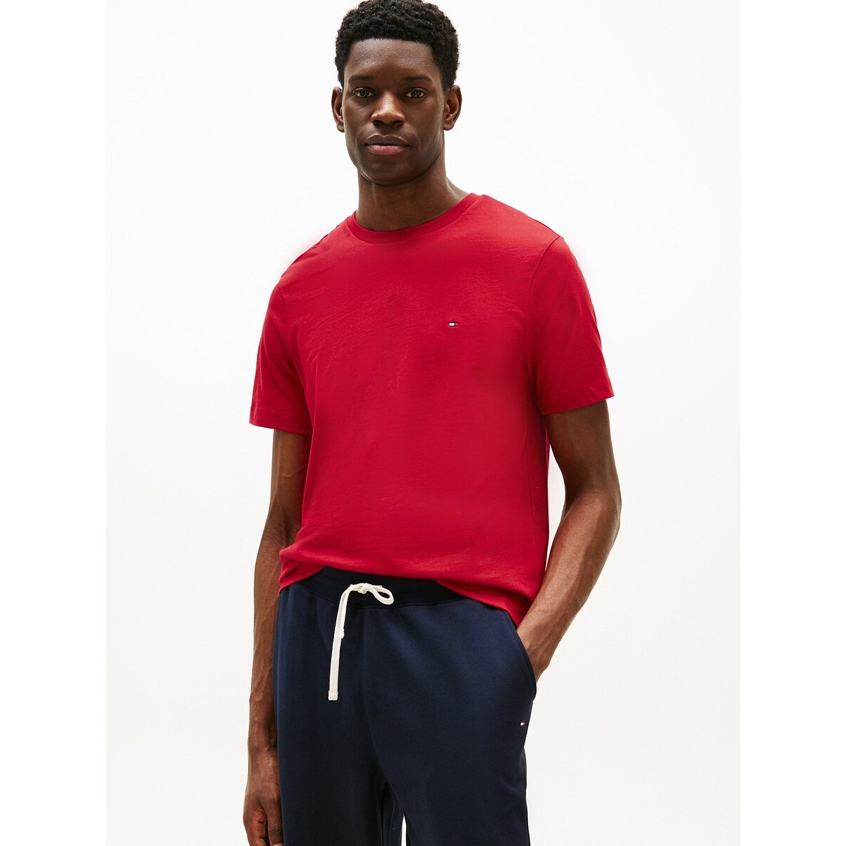 Tommy Hilfiger Thick T-Shirt, Regular Fit Men's Red Medium