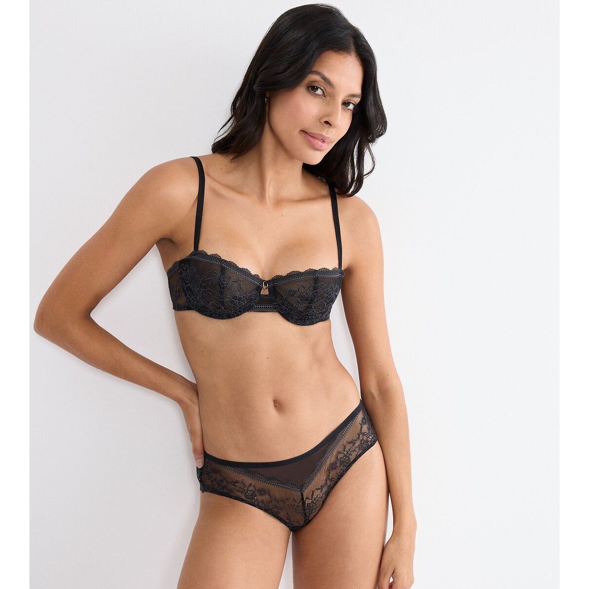 Triumph Comfort Allure Balcony Bra Women's Black 32B