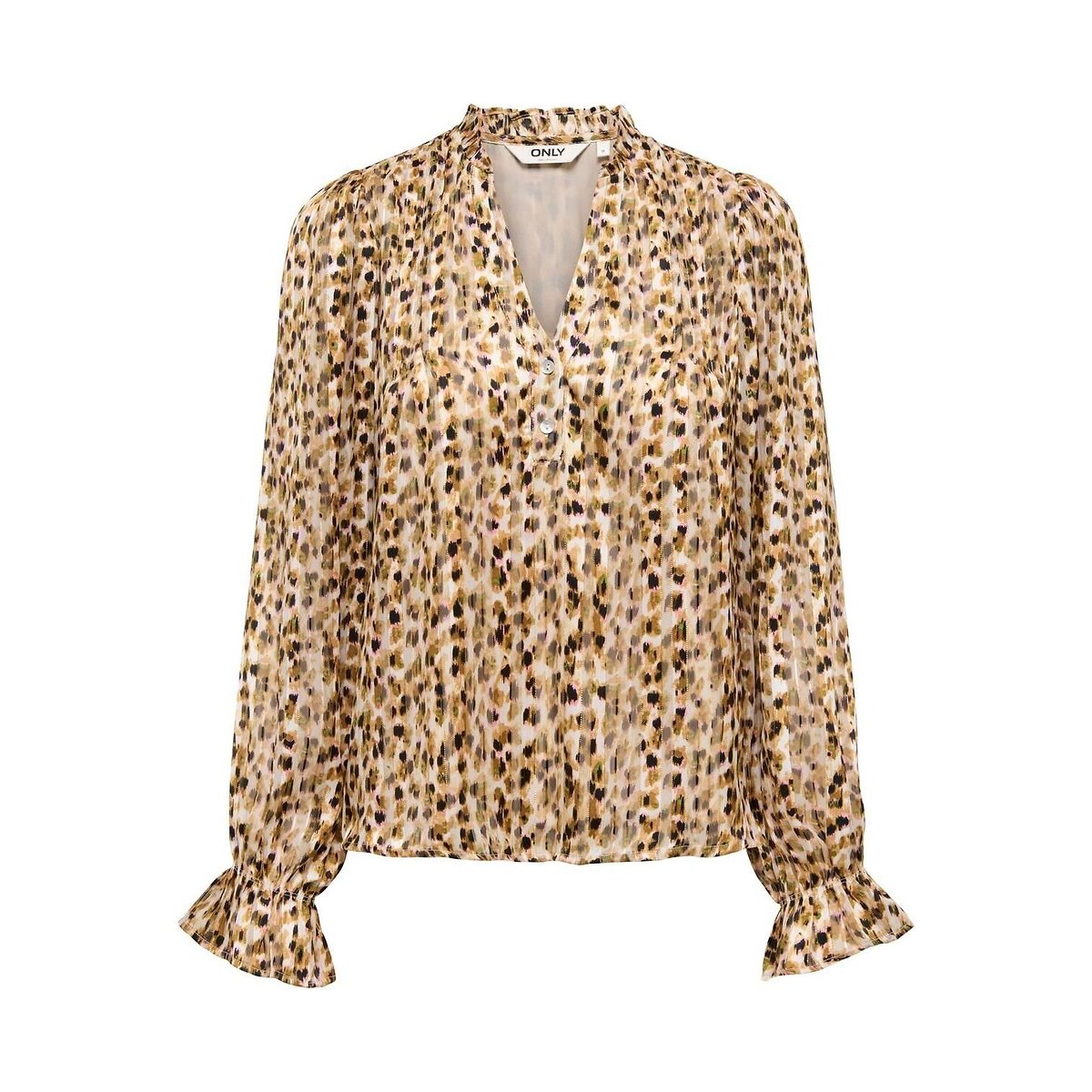 Only Printed Long Sleeve Blouse Women's Multi-Coloured Extra Small