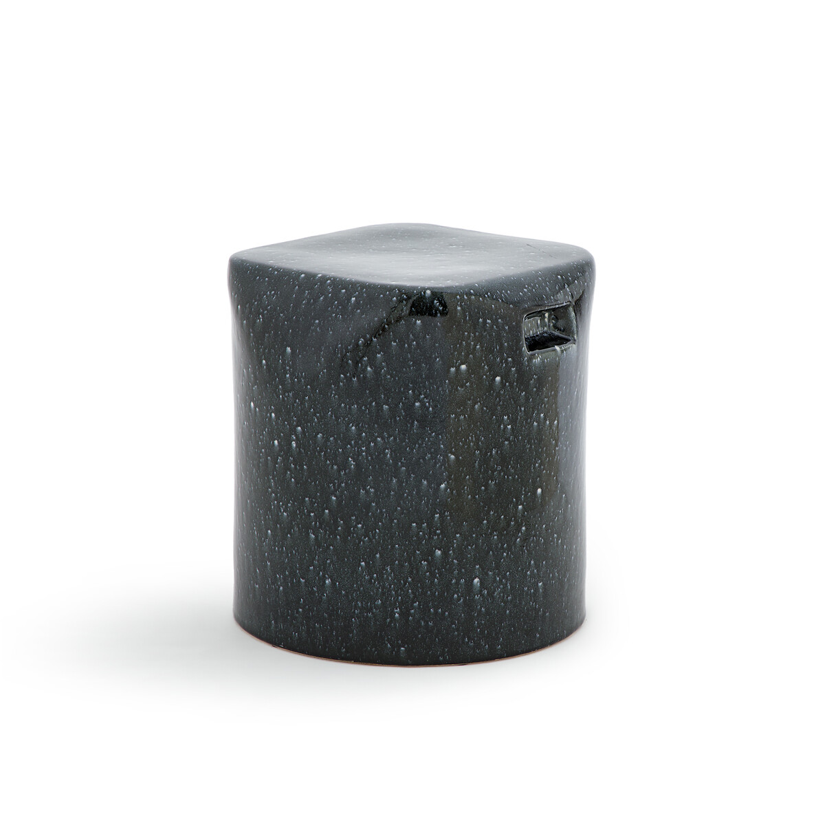 Am.pm Oria Glazed Ceramic Side Table Unisex Cosmos Anthracite