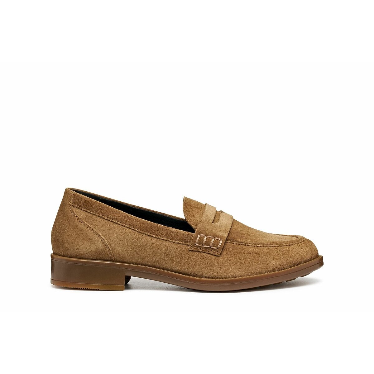 Geox Jaylon Suede Breathable Loafers Women's Brown Size 41 (7)