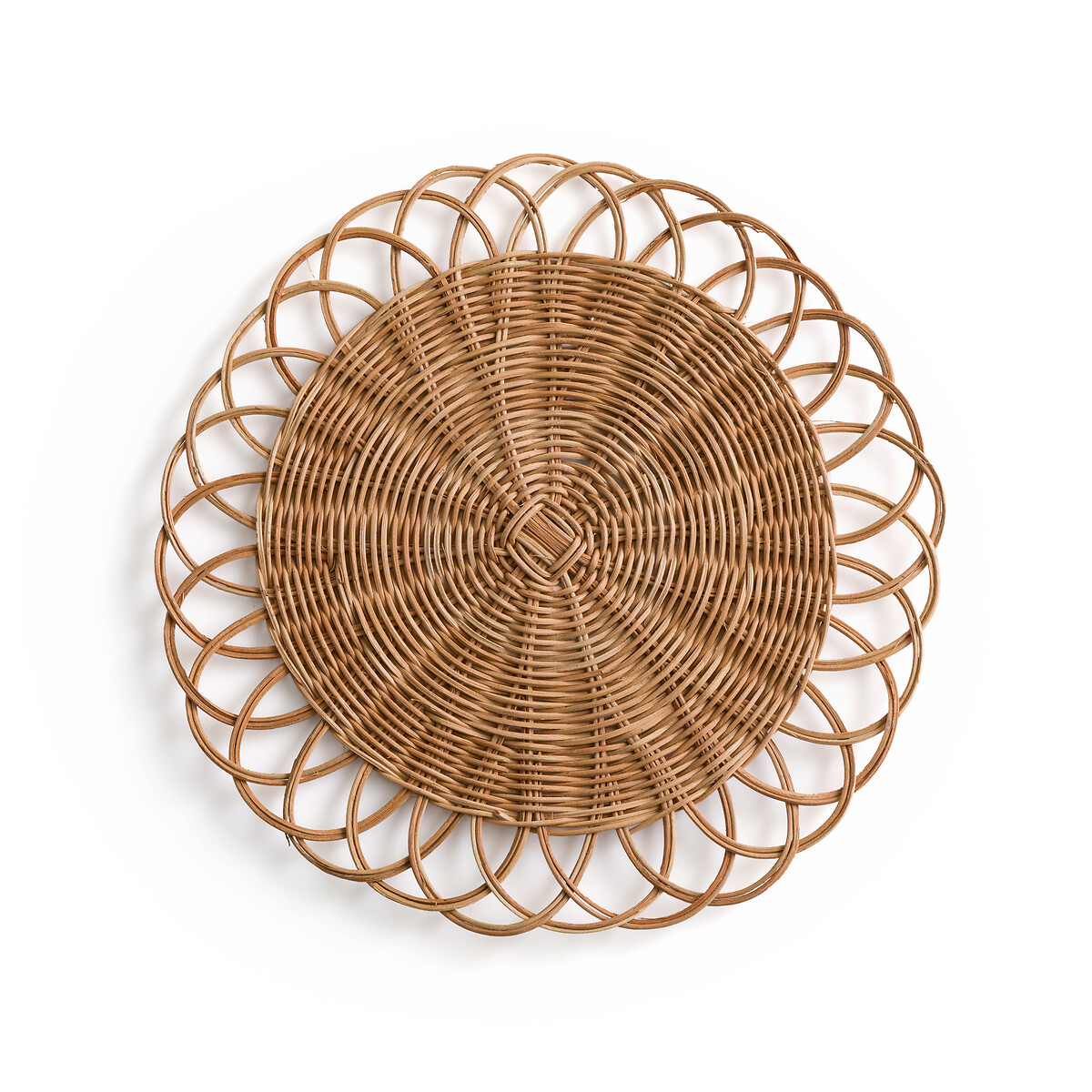 Set of 4 Doga Floral Rattan Placemats