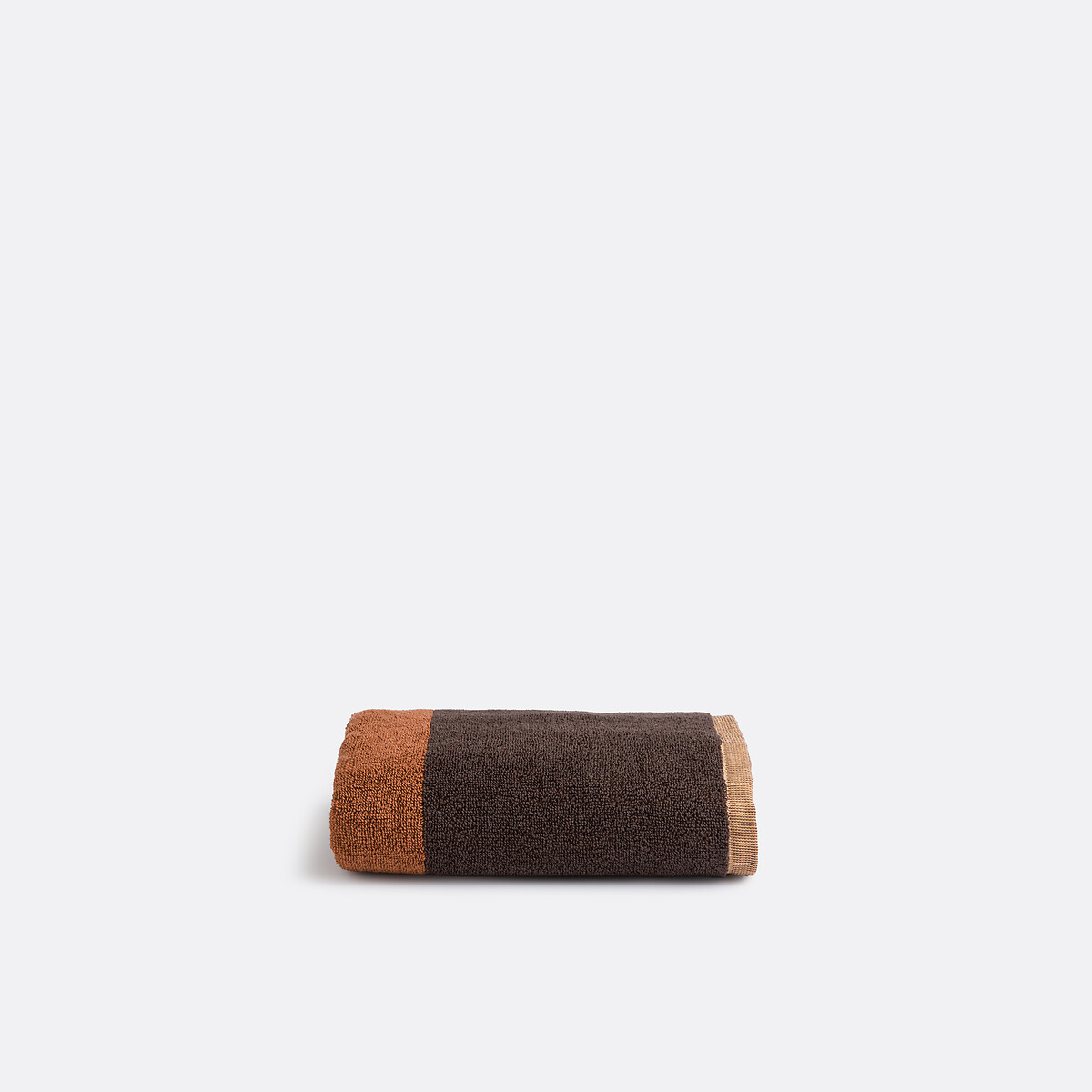 La Redoute Interieurs Palavas Towelling Hand Towel Unisex Brown/Caramel Medium