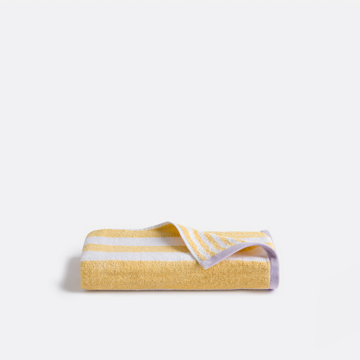 La Redoute Interieurs Dani 500G Terry Towel Unisex Yellow/White Medium