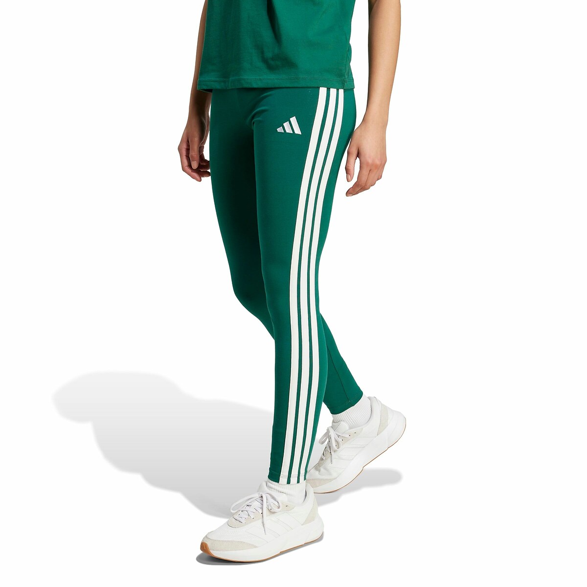 Adidas Sportswear Essentials 3-Stripes Leggings Women's Green Extra Small