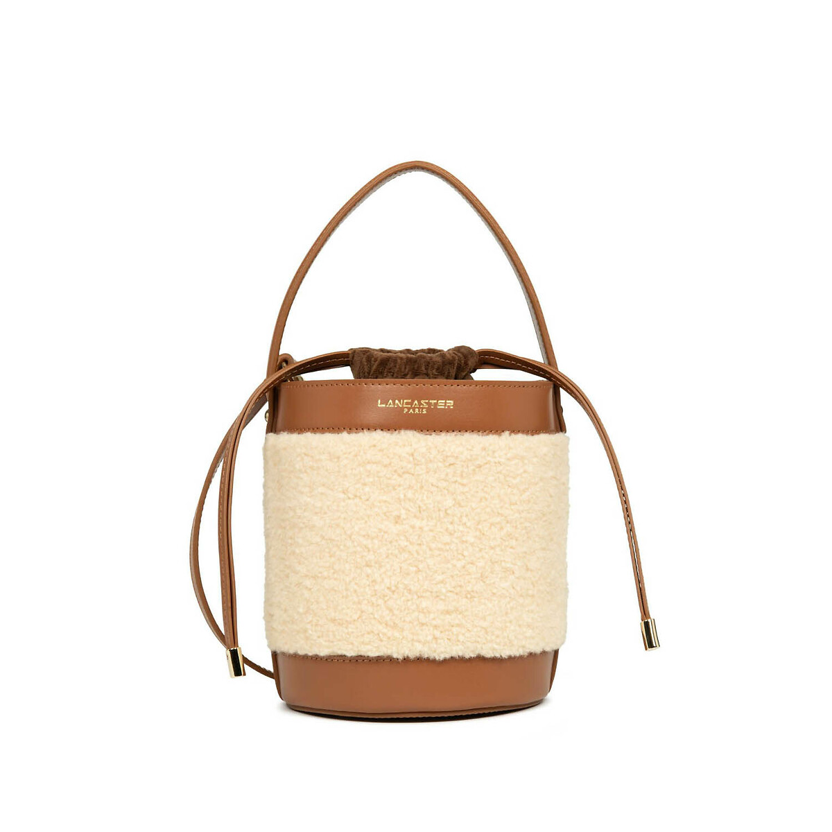 Polaire Bucket Bag With Drawstring Ties