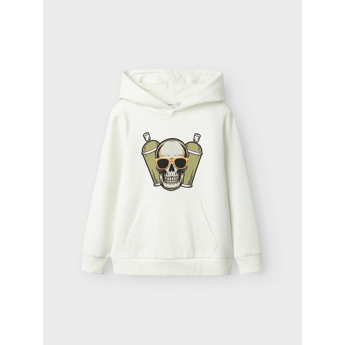 Name it Hoodie met doodshoofdprint