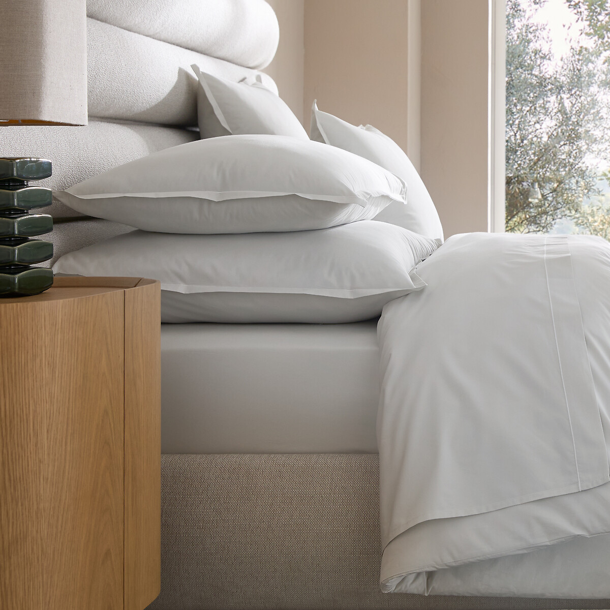 Am.pm Veneto Cotton Percale Pillowcase Unisex Grey Standard (50X70cm)