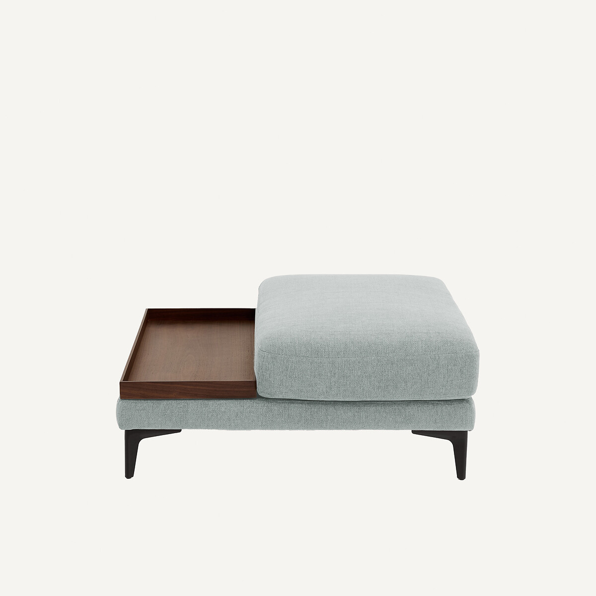 EMMANUEL GALLINA X AM.PM Voetensteun met dienblad, gevlochten polyester, MODERNISTE, ontwerp Emmanuel Gallina
