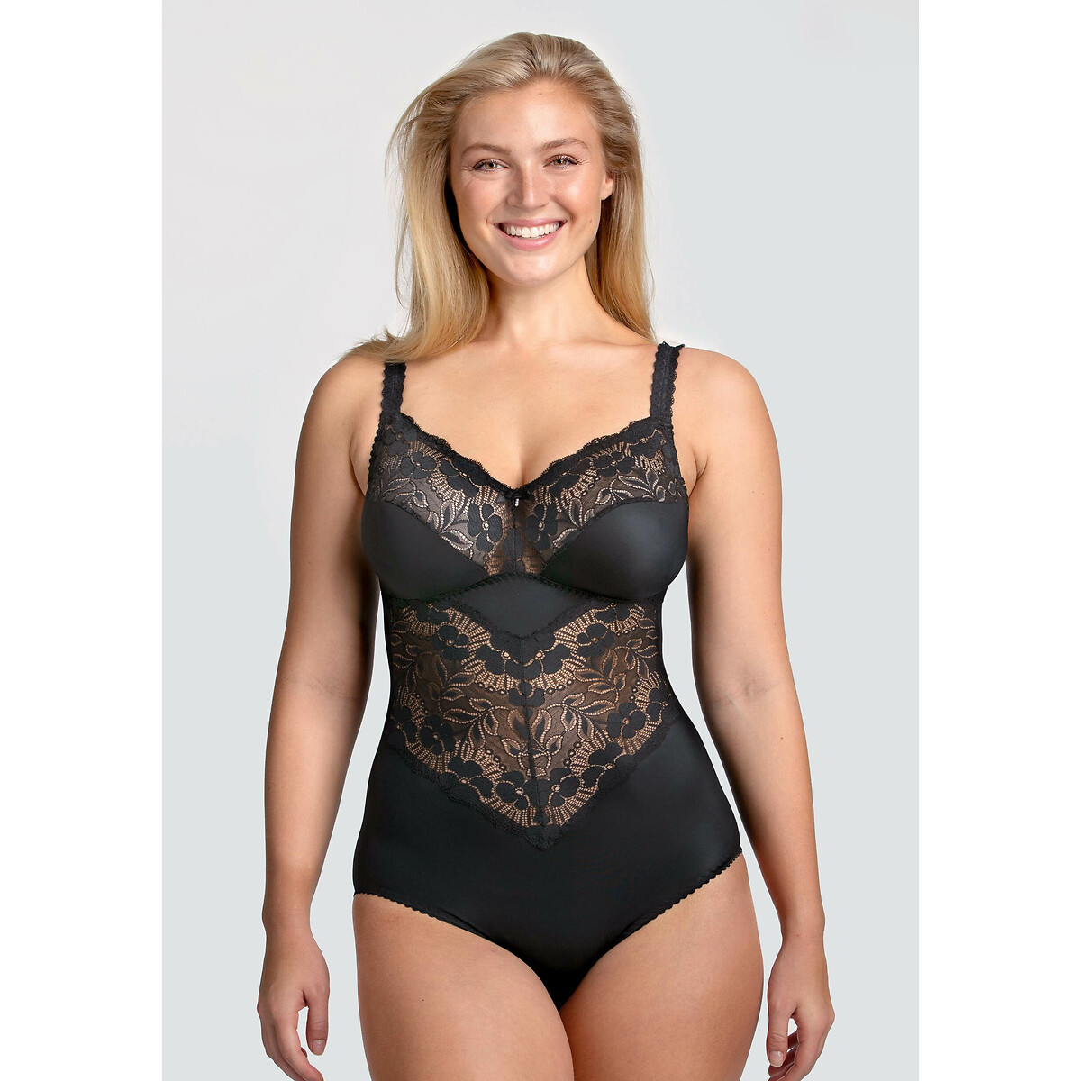 Miss Mary Of Sweden Women's Black Fantastic Flair Bodysuit 40D