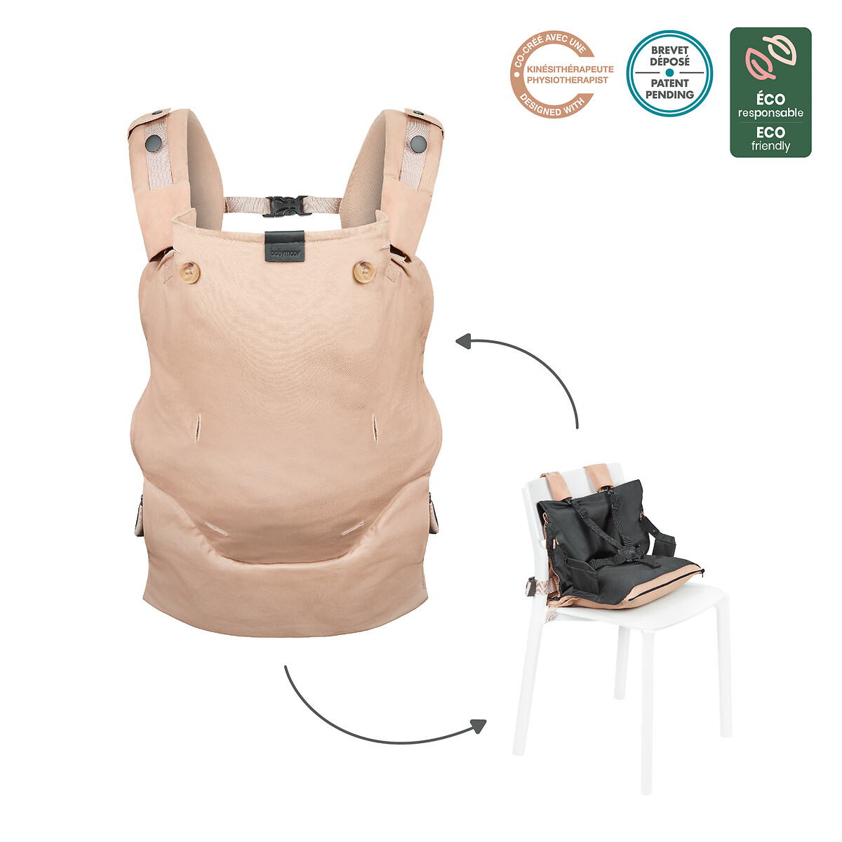 Babymoov Baby Carrier, Moov And Boost A057005 Beige Infant