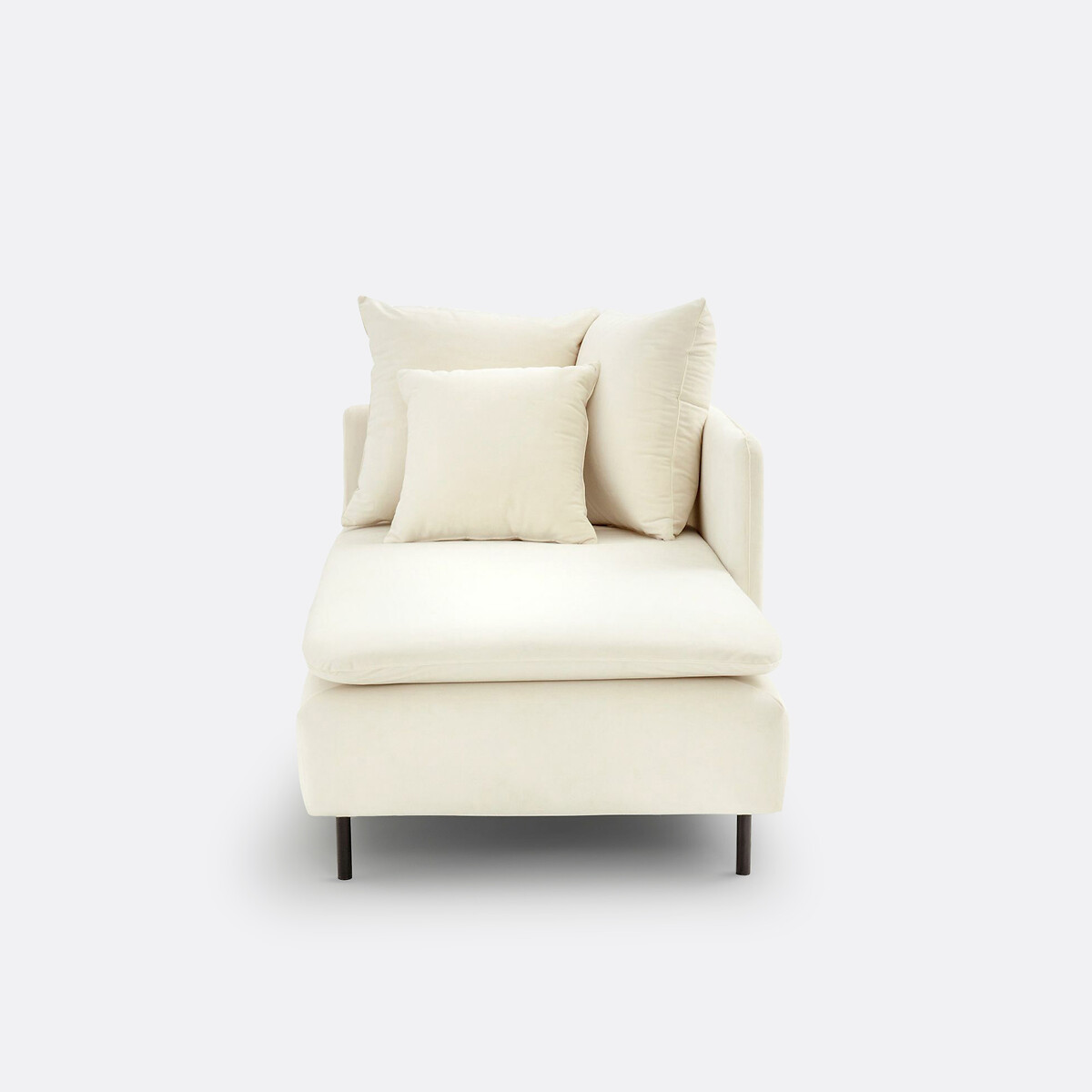 Méridienne Modulable, En Velours, Profondeur 179 Cm, IVETE — vue 3