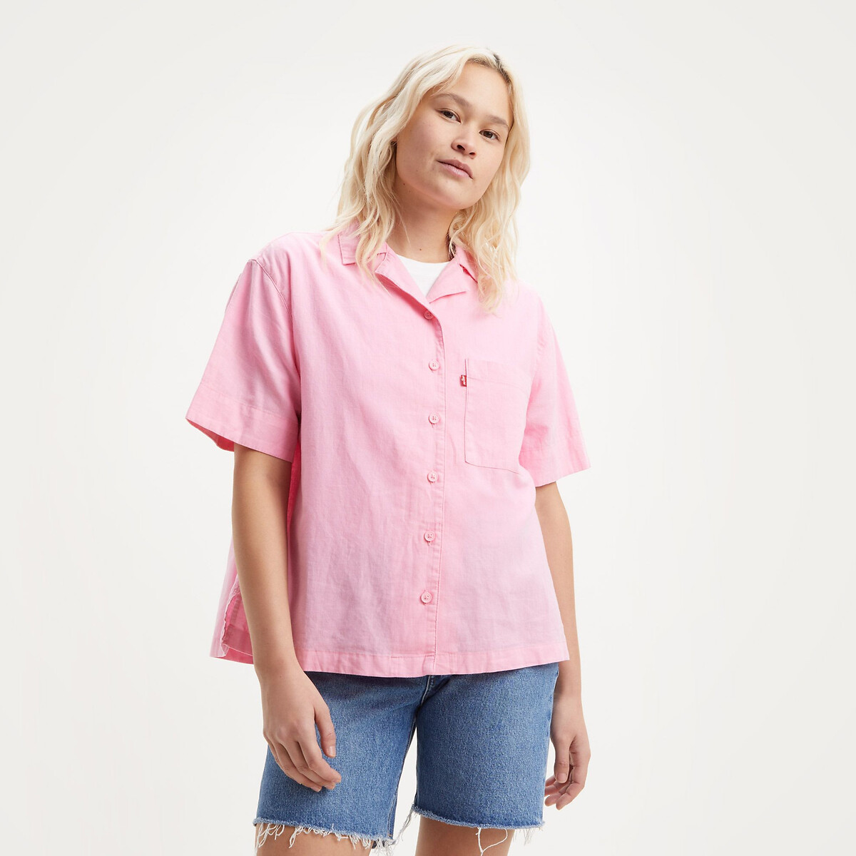 Levi's Korte blouse, reverskraag